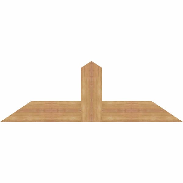Ekena Millwork Portland Smooth Timber Gable Bracket, Western Red Cedar, 48"W x 16"H x 1 1/2"D x 5 1/2"F, 8/12 Pitch GBW048X16X0206POR00SWR - main